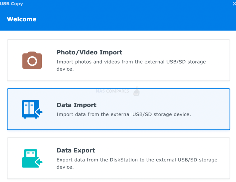 Qnap USB One Touch Copy versus Synology USB Copy NAS Compares
