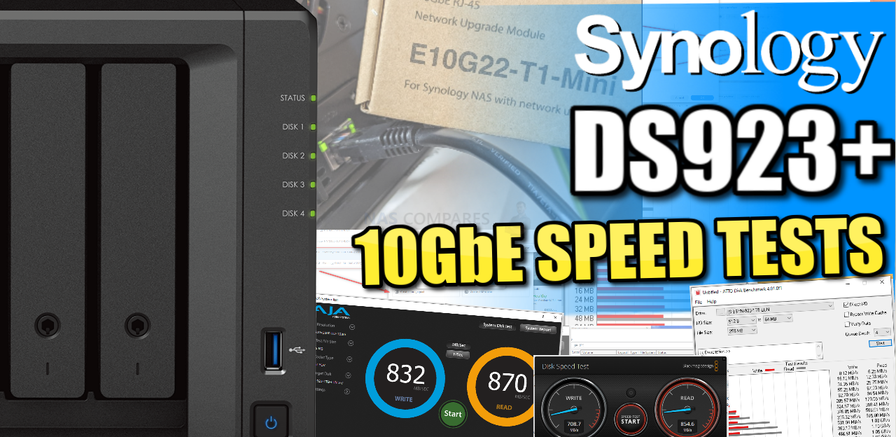 Synology DS923+ NAS – 10GbE Speed Tests – NAS Compares
