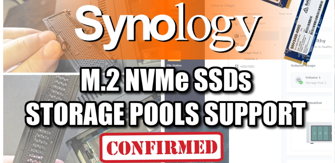 Synology and M.2 NVMe Storage – FINALLY! – NAS Compares