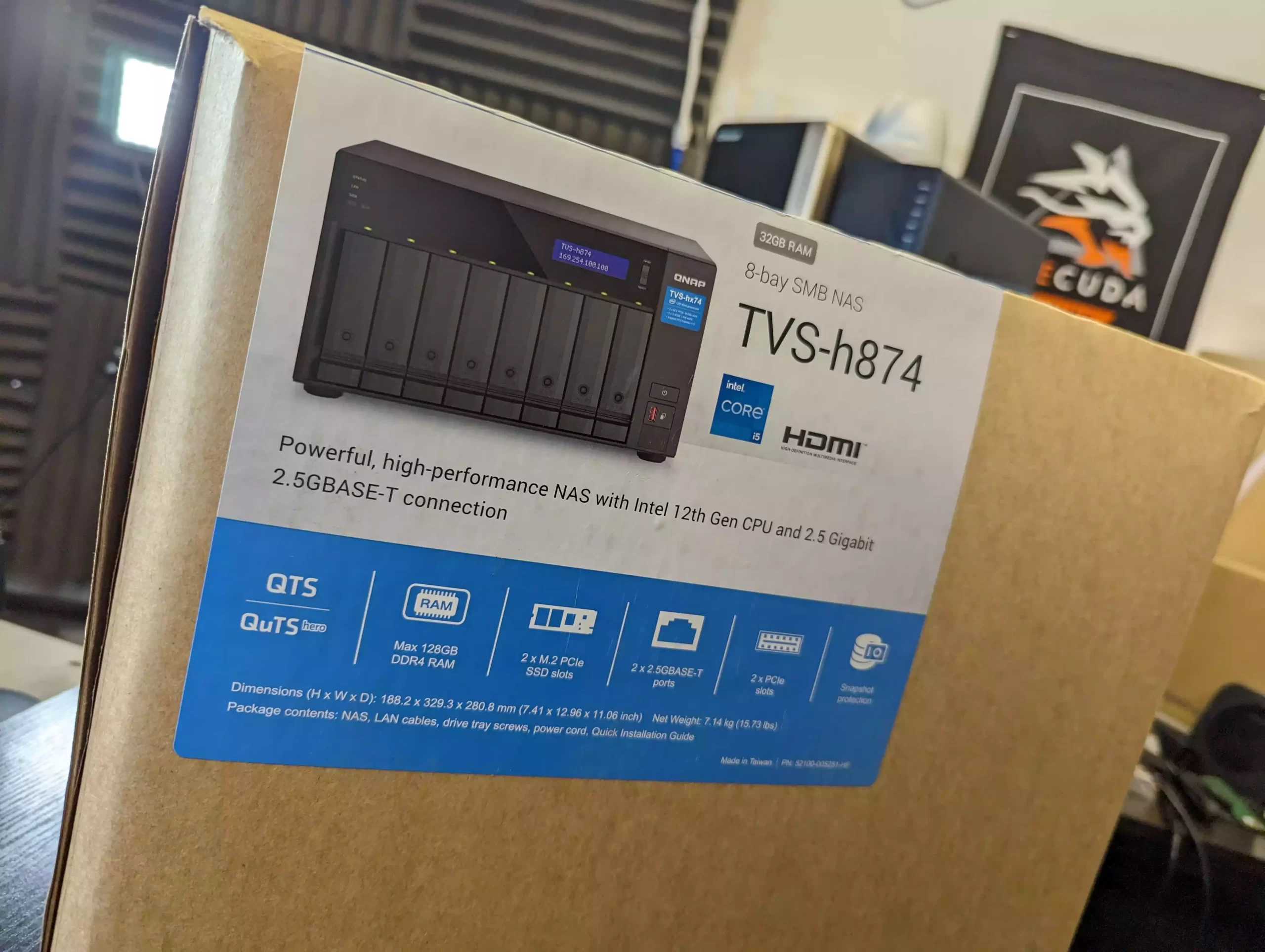 QNAP TVS-h874 Review A Snappy ZFS NAS with 2.5GbE