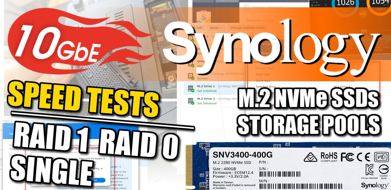 Synology M.2 NVMe Storage Pool 10GbE Performance Tests – NAS Compares