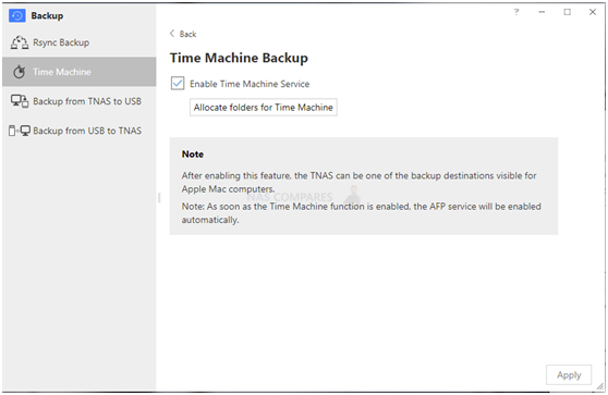 How to set up Terramaster time machine backup