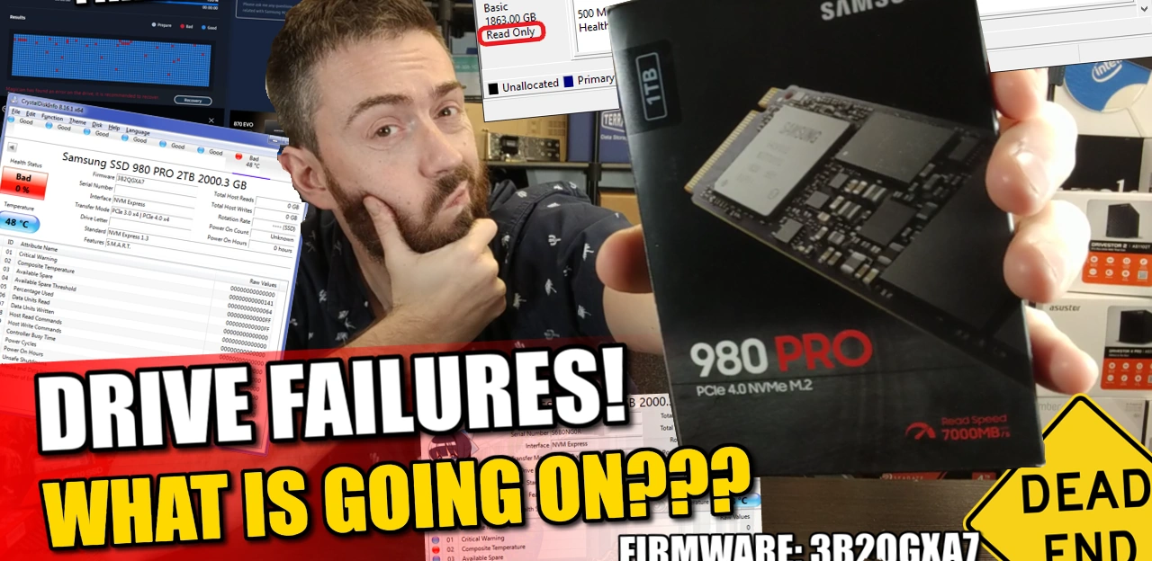 Samsung SSDs Dying 980 Pro 990 970 EVO PLUS PM9A1 and More  