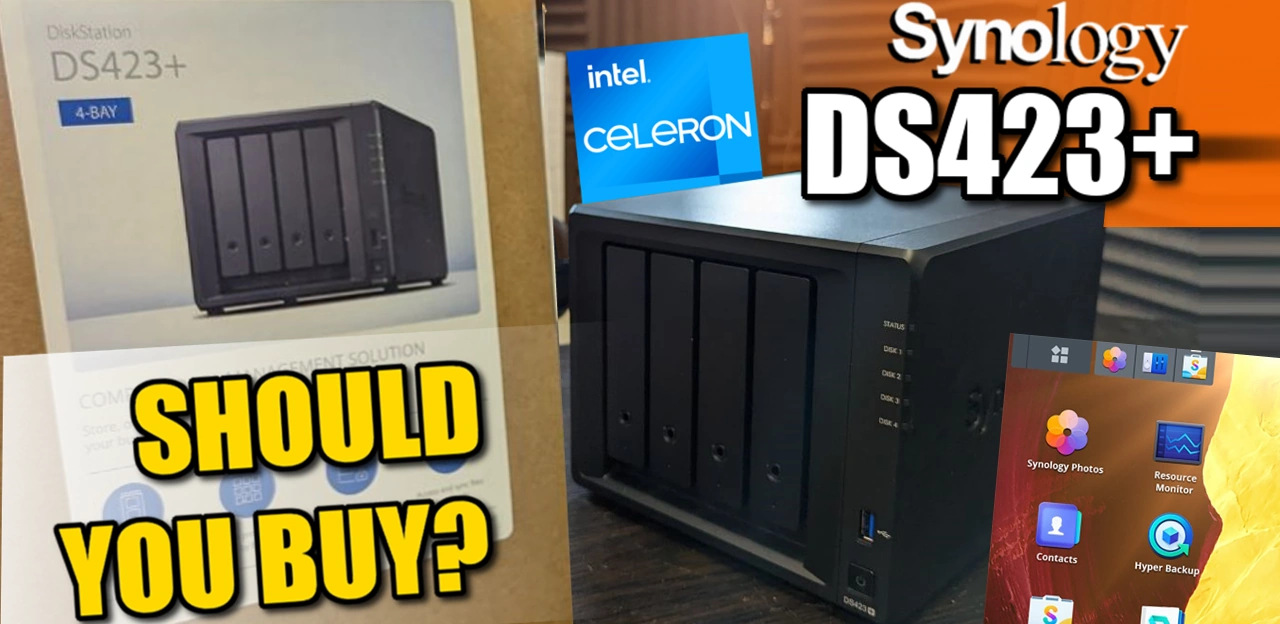SYNOLOGY DS423 4-bay DiskStation NAS, Quad-Core processor, 2GB