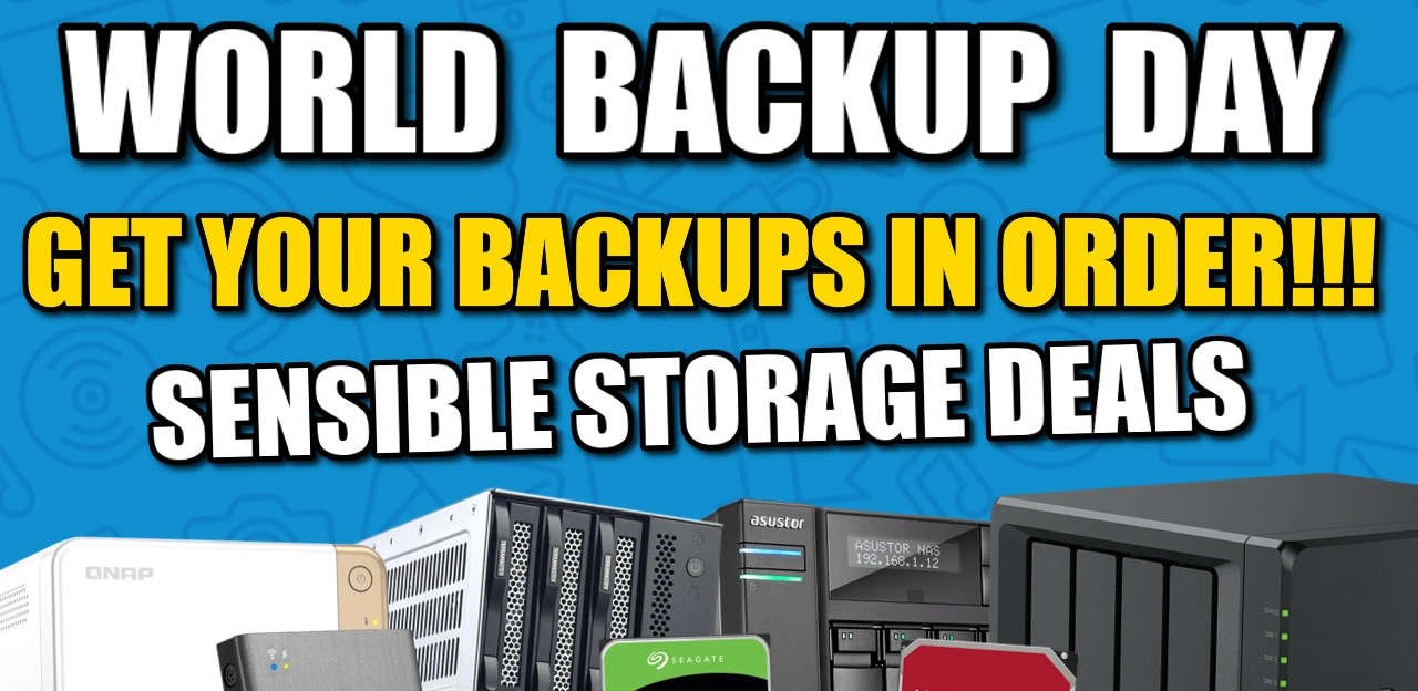 World Backup Day 2023 – Sensible Storage Deals & Bargains – NAS