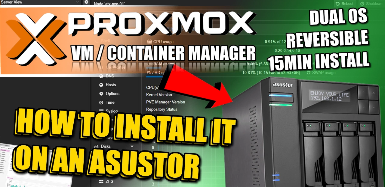 Proxmox on your Asustor NAS – An Installation Guide – NAS Compares