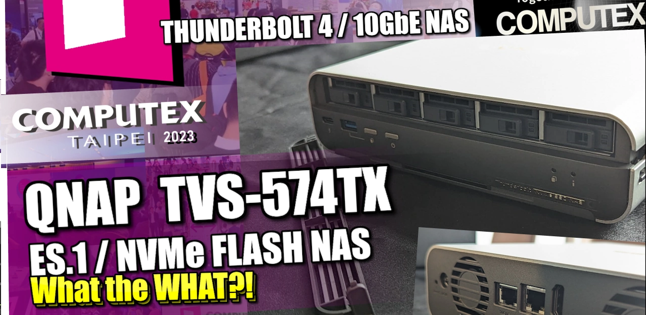 QNAP TBS-h574TX – NVMe Flash, Thunderbolt 4, Intel Core i3/i5