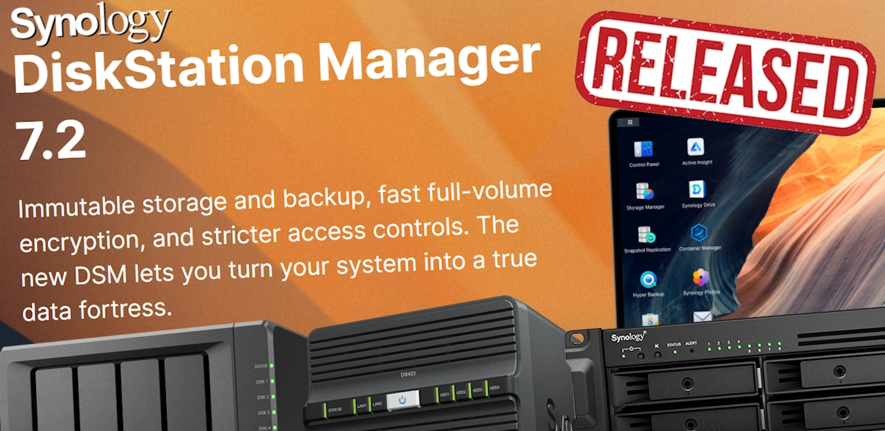 Synology DSM 7.2 Officially Released and Available NOW – NAS Compares
