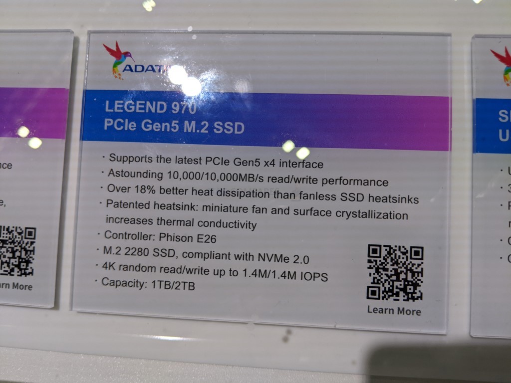 Adata Reveals Its First PCIe Gen5 SSD: Legend 970