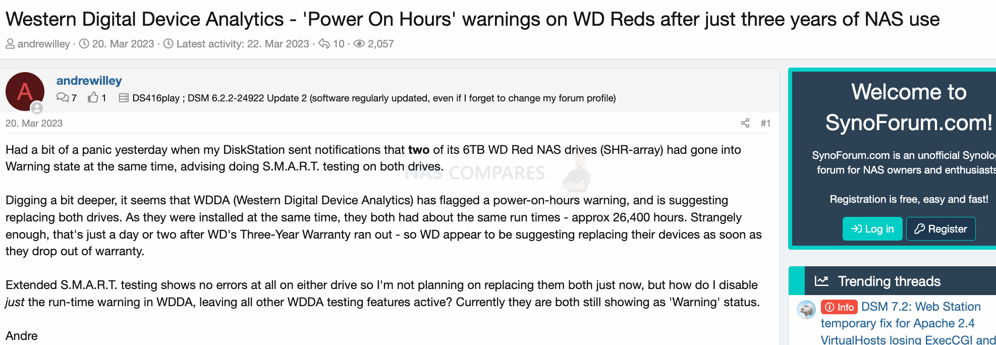 Discussing Low WD Red Pro NAS Hard Drive Endurance Ratings