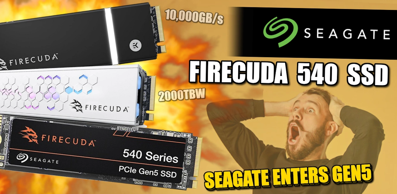 Seagate FireCuda 540 2TB PCIe Gen 5 SSD Review