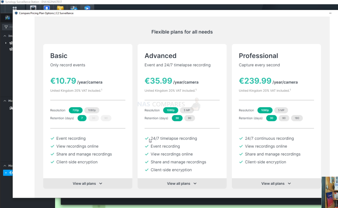 Review of Synology's Surveillance Station, a free IP camera tool