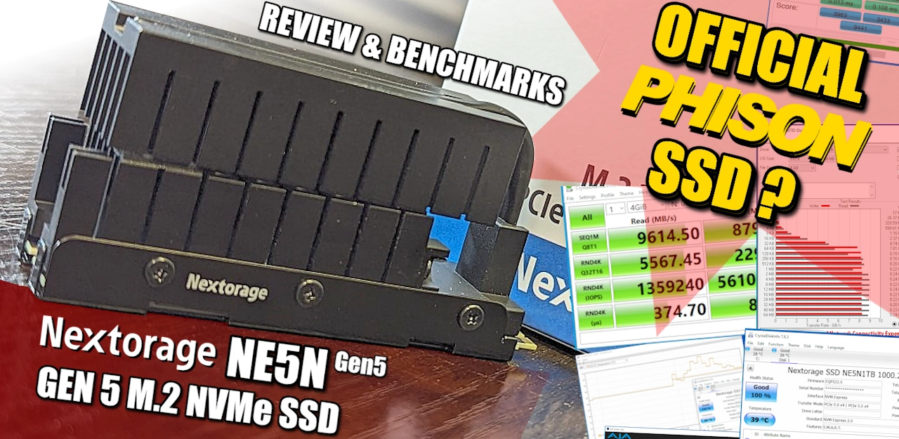 Nextorage Readying NE5N Gen 5 SSD Range With Bulky Heatsink