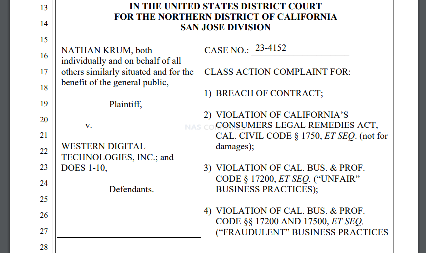 Western Digital, SanDisk Extreme SSDs don't store data safely, lawsuit says