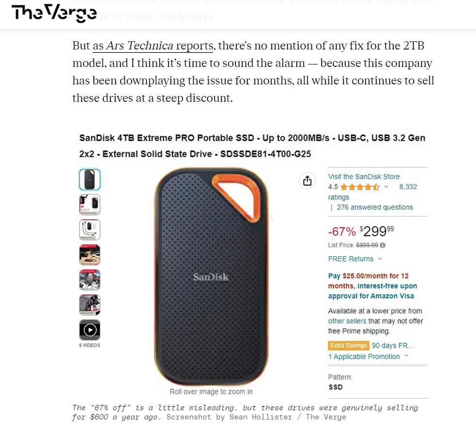 SanDisk Portable SSD (Updated Firmware)