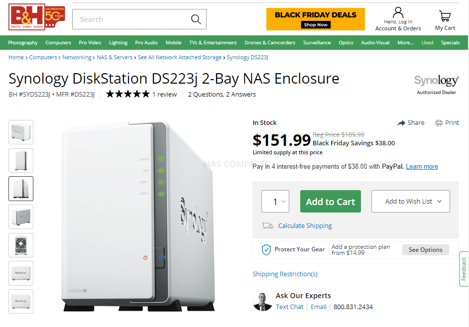 Black Friday: Get these Synology DiskStation NAS server enclosures