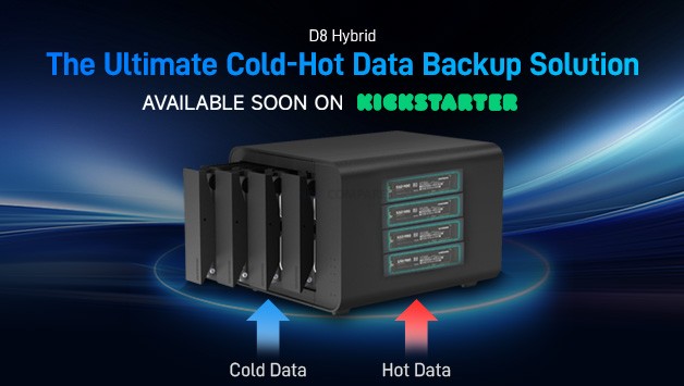 Terramaster Launch the D8 Hybrid HDD and NVMe DAS Box on Kickstarter NOW